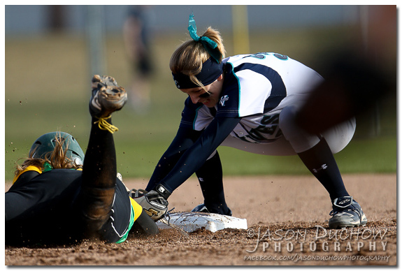 Photo by Coeur d'Alene Photographer Jason Duchow of the Lakeland vs. Lake City Varsity Softball game at Lake City High School on March 27, 2013