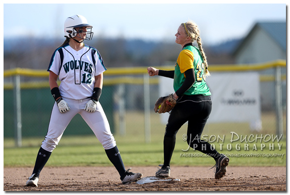 Photo by Coeur d'Alene Photographer Jason Duchow of the Lakeland vs. Lake City Varsity Softball game at Lake City High Schooll on March 27, 2013