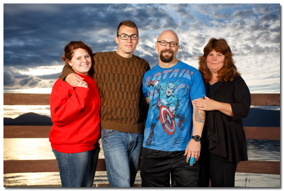 family photo in sandpoint