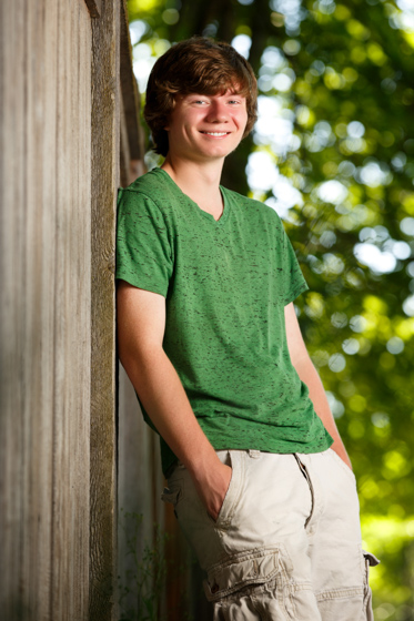 Senior photos of Connor from the Moscow High School class of 2014 taken in Coeur d'Alene Idaho