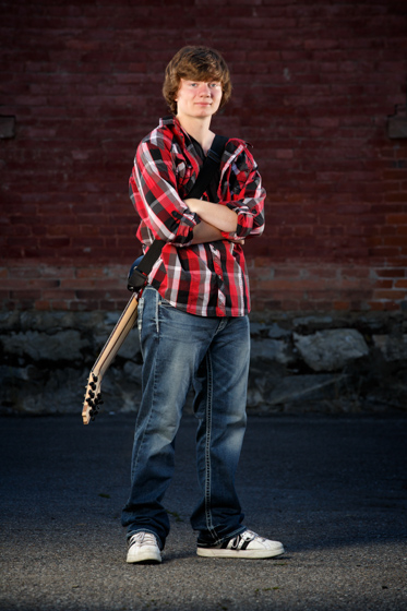 Senior photos of Connor from the Moscow High School class of 2014 taken in Coeur d'Alene Idaho