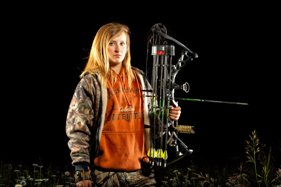 Archery themed senior photos