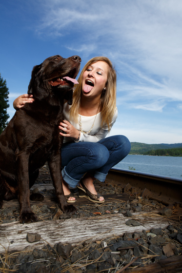 Daranie's senior portraits near Priest River Idaho