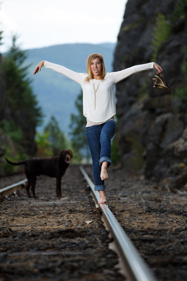 Daranie's senior portraits near Priest River Idaho