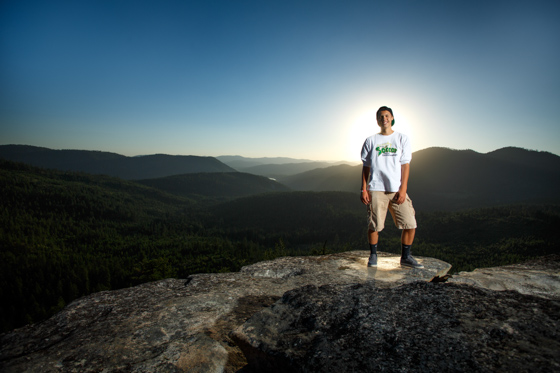 Senior photos of Jeremiah from the Sandpoint High School class of 2014 taken near Sandpoint Idaho