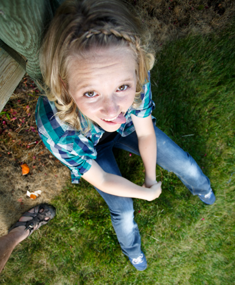 Intentionally goofy portraits called Bobble Head Portraits taken by Jason Duchow with a wide angle lens on a full frame camera.