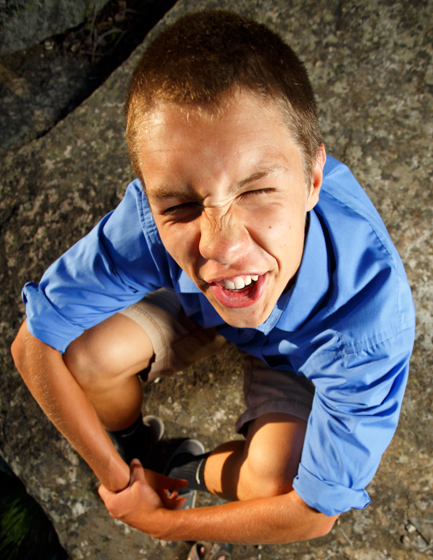 Intentionally goofy portraits called Bobble Head Portraits taken by Jason Duchow with a wide angle lens on a full frame camera.