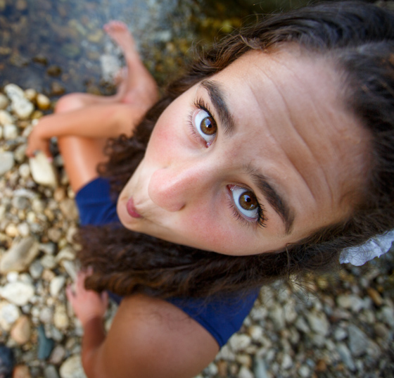 Intentionally goofy portraits called Bobble Head Portraits taken by Jason Duchow with a wide angle lens on a full frame camera.