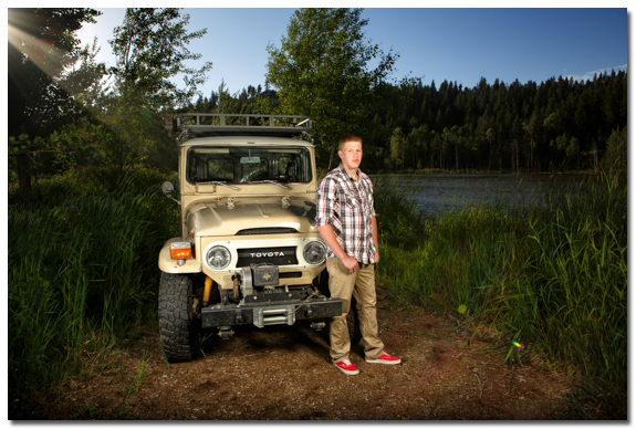 Portrait with Toyota Land Cruiser