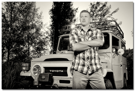 Portrait with Toyota Land Cruiser