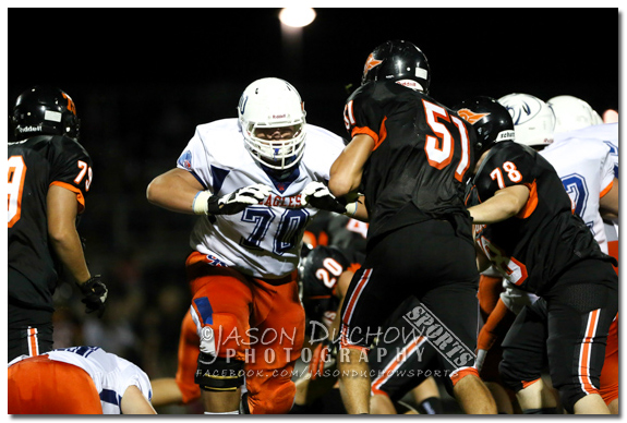 Varsity and Junior Varsity football between Graham Kapowsin and Post Falls High School