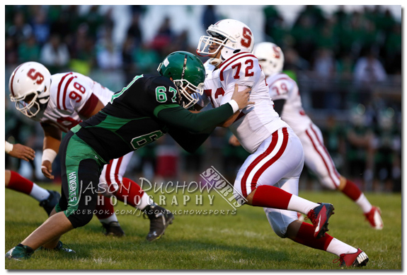 Varsity football between Sandpoint and  East Valley High School in Spokane Valley.