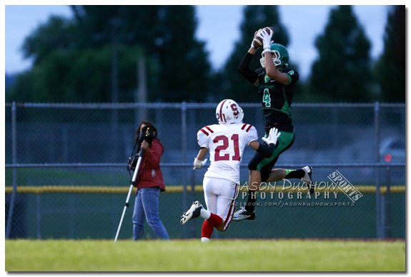 Varsity football between Sandpoint and  East Valley High School in Spokane Valley.