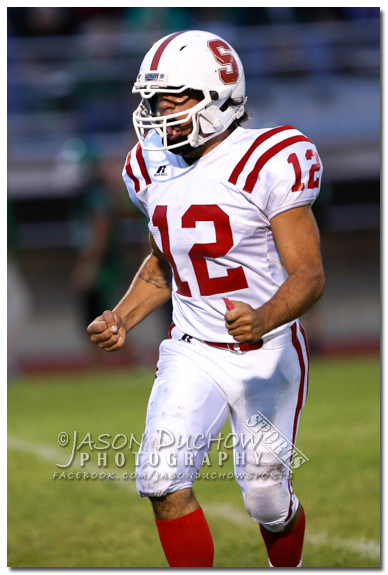 Varsity football between Sandpoint and  East Valley High School in Spokane Valley.