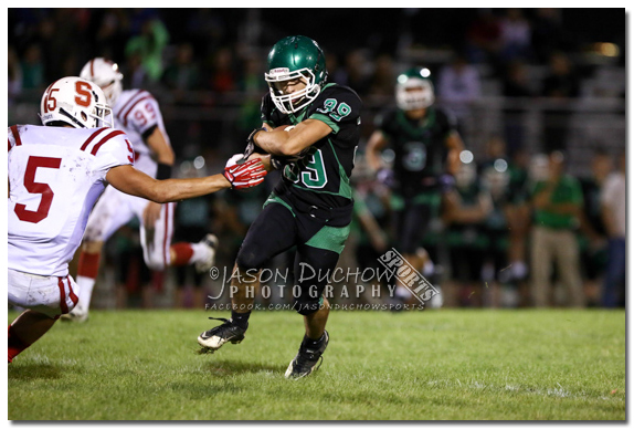 Varsity football between Sandpoint and  East Valley High School in Spokane Valley.