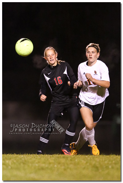 Photo from the varsity girls soccer game between Newport and Priest River
