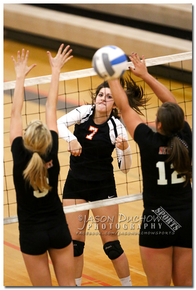 Volleyball between Newport High School and Priest River High School