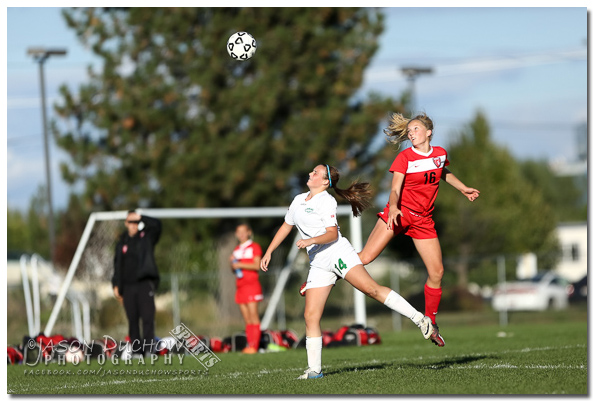 Varsity girls soccer between Sandpoint high School and Lakeland High School