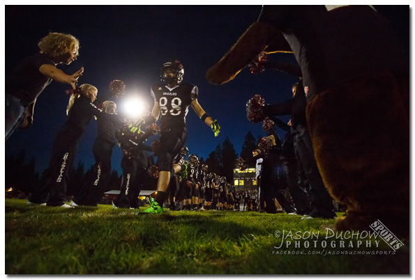 Football between the Lake City High School JV team and the Newport Varsity team