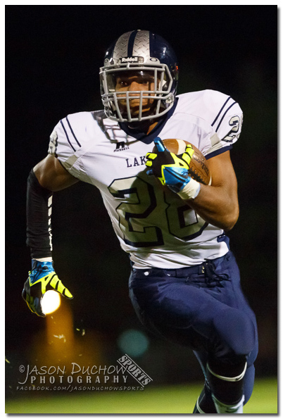 Football between the Lake City High School JV team and the Newport Varsity team