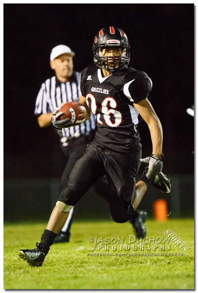 Football between the Lake City High School JV team and the Newport Varsity team