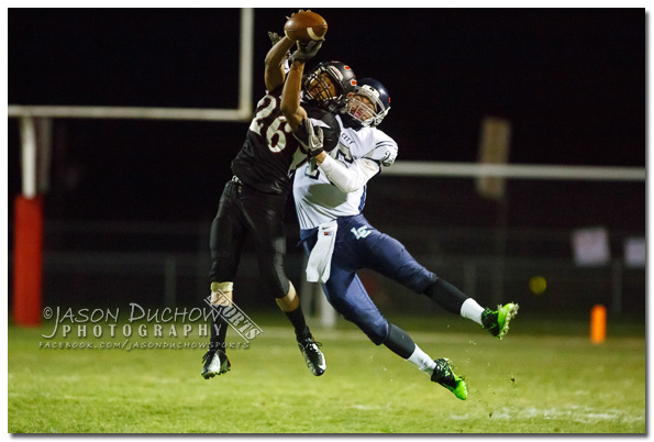 Football between the Lake City High School JV team and the Newport Varsity team