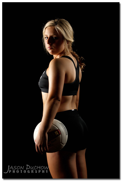 Volleyball studio portrait with Jason Duchow Photography
